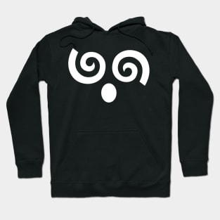 Spiral Dizzy Face - White Hoodie